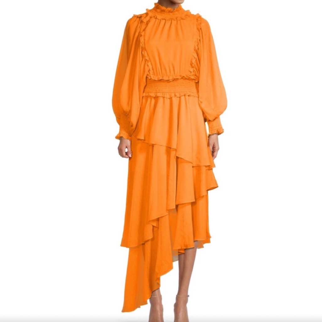 Elliatt Orange High Low Dress